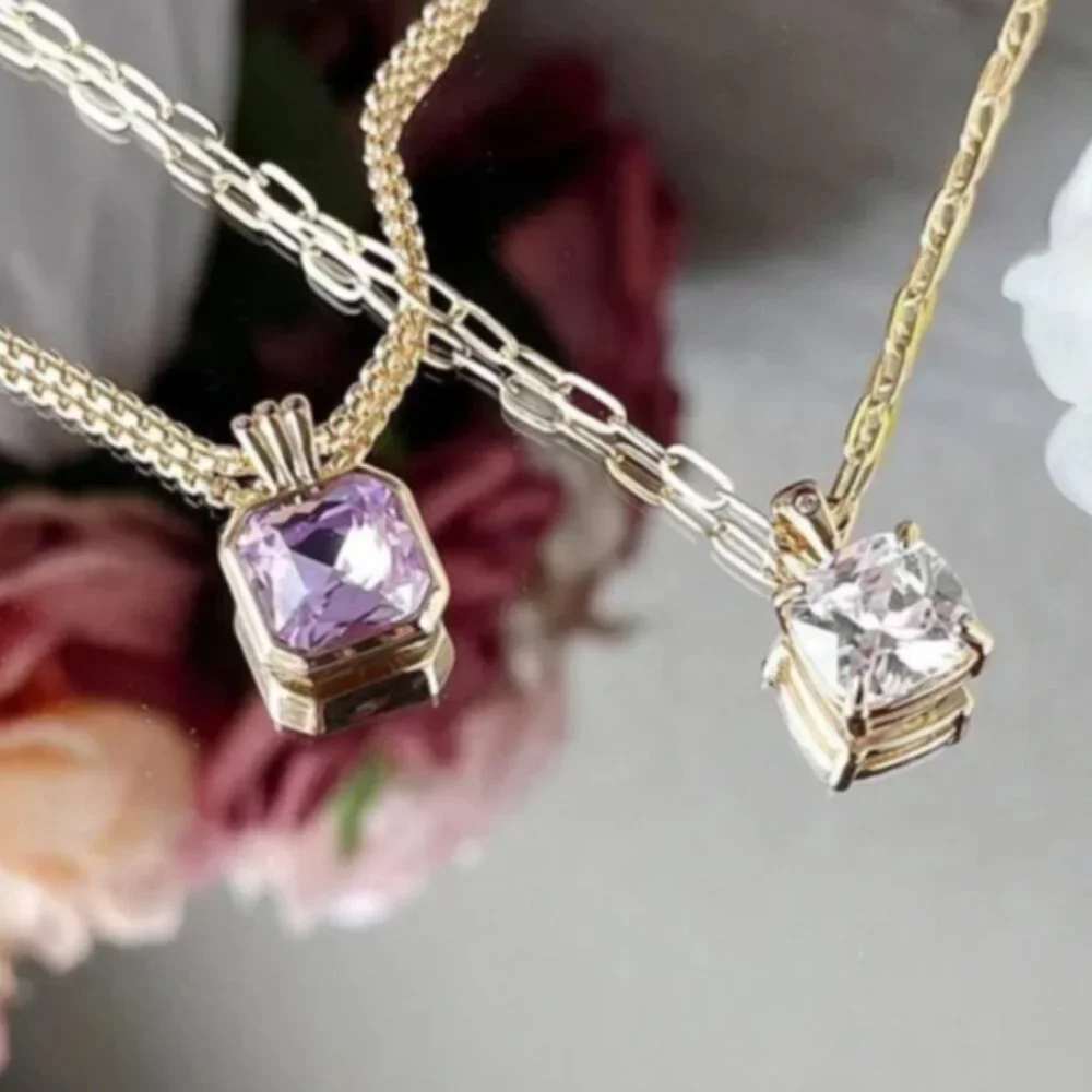 Park Lane Designer Style Orchid Pendant Necklace - Picture 2 of 3